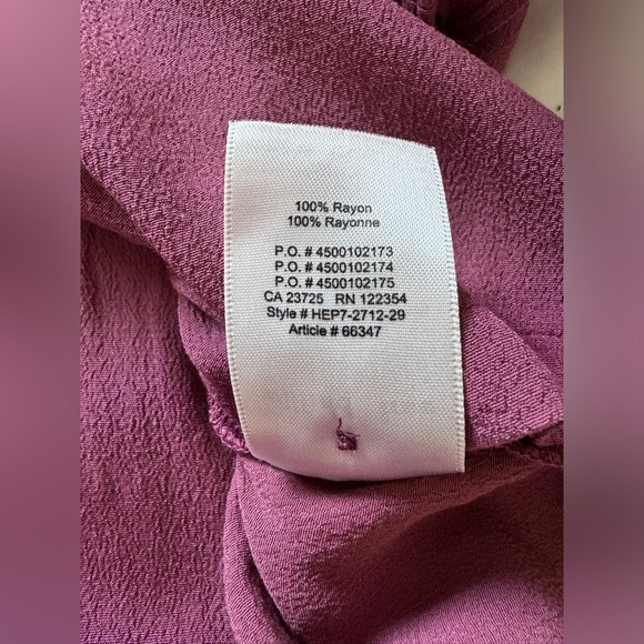 ARITZIA WILFRED FREE Shawna Blouse Button Up Lapel Shirt Dusty Rose XXS - Picture 6 of 11